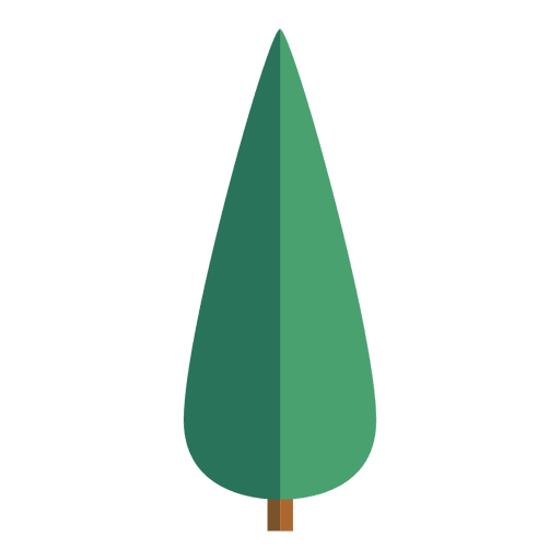 Ovale Origami-Baum-Ikone PNG-Design