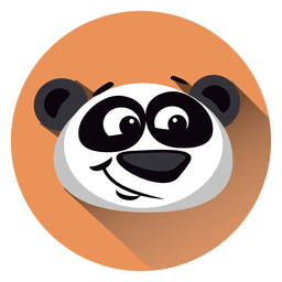 Design PNG E SVG De Ícone De Círculo De Desenho Animado Do Panda Para  Camisetas