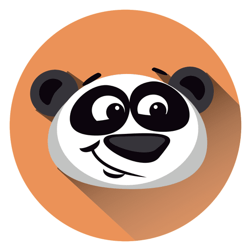 Design PNG E SVG De Ícone De Rosto De Panda Para Camisetas