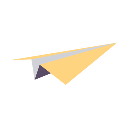Flat paper plane icon PNG Design Transparent PNG