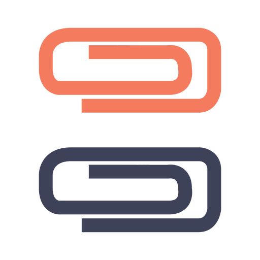 Paperclicp flaches Symbol PNG-Design