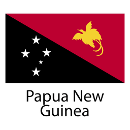 Bandeira nacional da Papua-Nova Guiné Desenho PNG