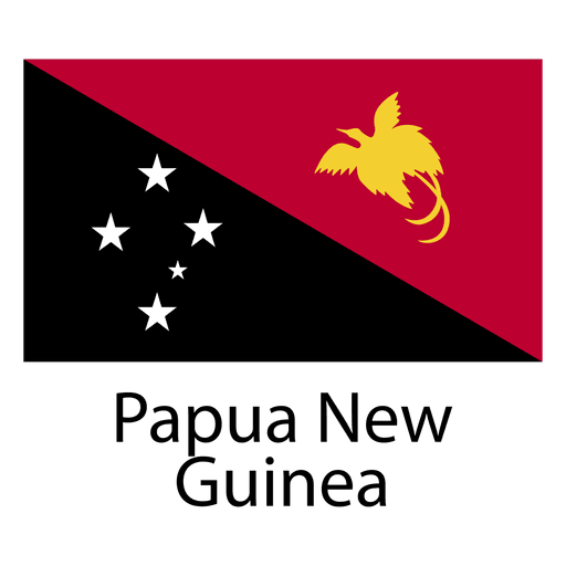 Papua-Neuguinea-Nationalflagge PNG-Design