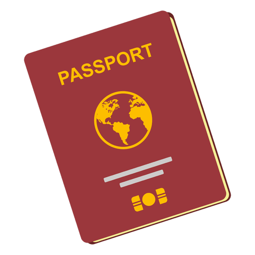 Icono de viaje de pasaporte Diseño PNG