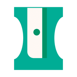 Pencil cutter flat icon Transparent PNG