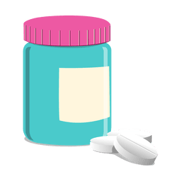 Botella de pastillas farmacéuticas Diseño PNG