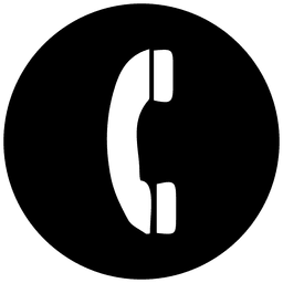 Telefon Round Service Symbol PNG-Design