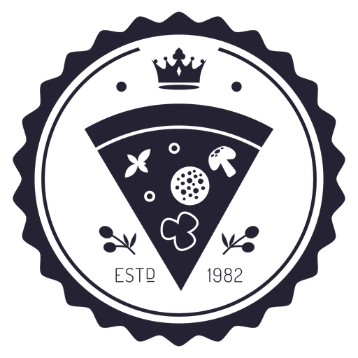 Pizza logo badge