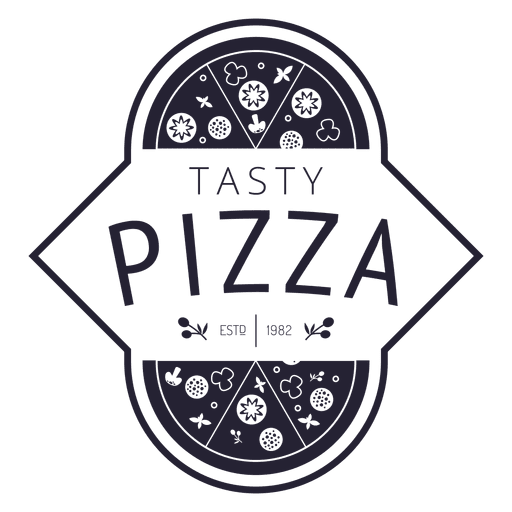 Logos de pizza Diseño PNG