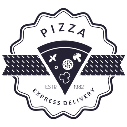 Logotipo de entrega de pizza Desenho PNG