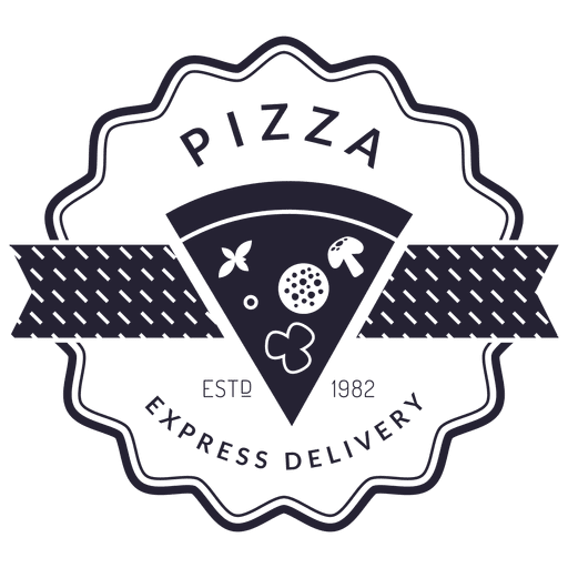Logotipo de entrega de pizza Diseño PNG