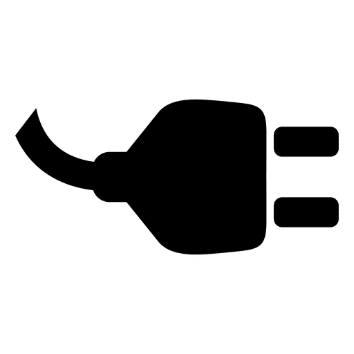Icono de enchufe plano