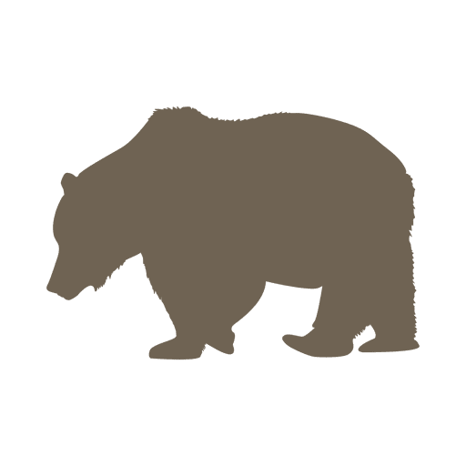 Polar bear silhouette PNG Design