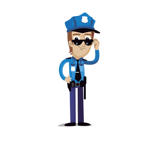 Policeman profession cartoon.svg - Transparent PNG & SVG vector file