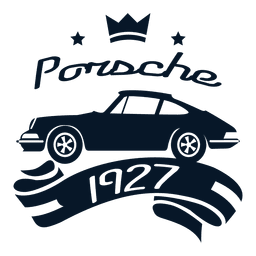 Selo antigo Porsche Desenho PNG
