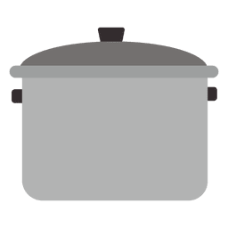 Icono plano olla a presión Diseño PNG