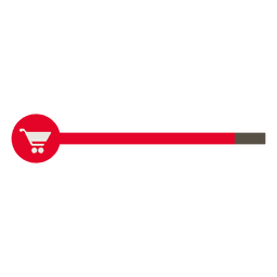Ícone de carrinho de compras da barra de processos Desenho PNG