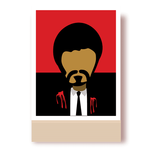 Dibujos animados de personaje de pulp fiction Diseño PNG