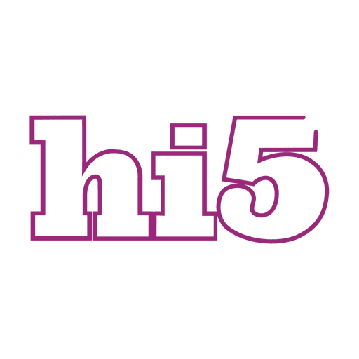 Purple hi5 line icon.svg PNG Design