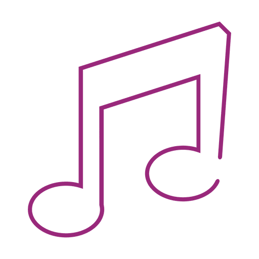 Lila Musiknote icon.svg PNG-Design