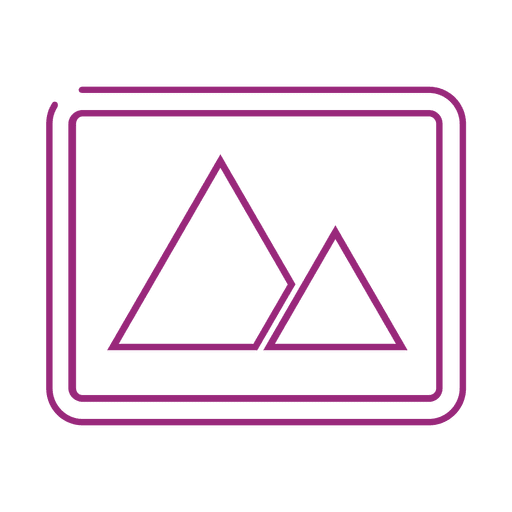 Línea de vista previa púrpura icon.svg Diseño PNG