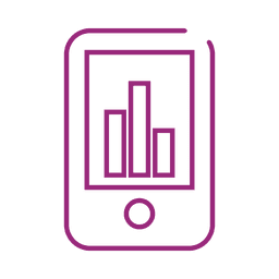 Línea de teléfono inteligente púrpura icon3.svg Diseño PNG