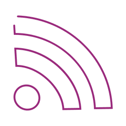Purple wifi line icon.svg PNG Design