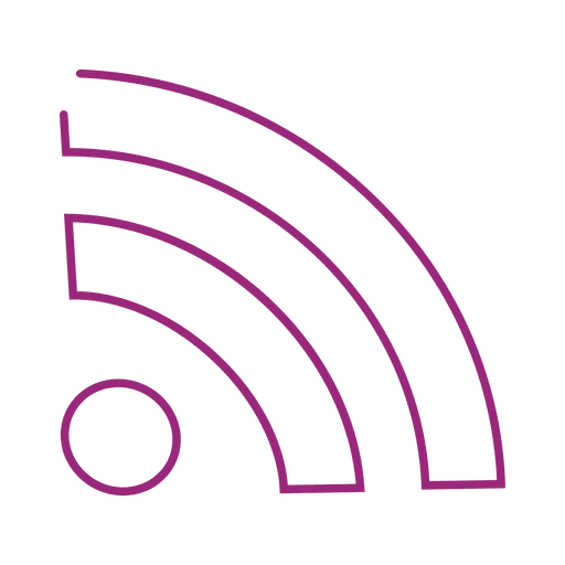 Linha de wifi roxo icon.svg Desenho PNG