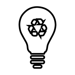 Recycle lightbulb.svg PNG Design