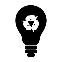 Recycling bulb symbol.svg Desenho PNG