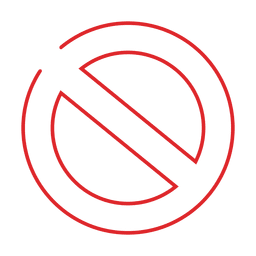 Red ban line icon.svg PNG Design Transparent PNG
