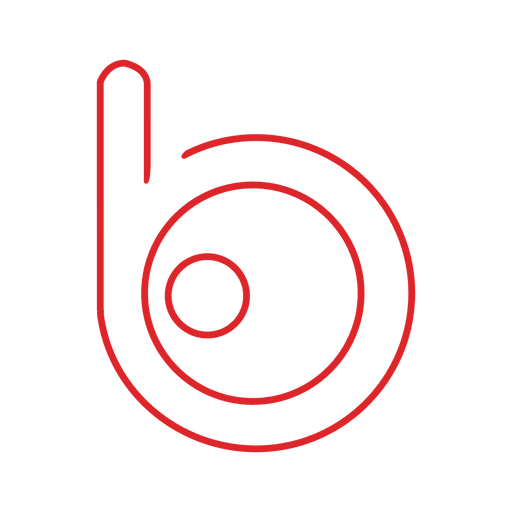 Red bing line icon.svg PNG Design