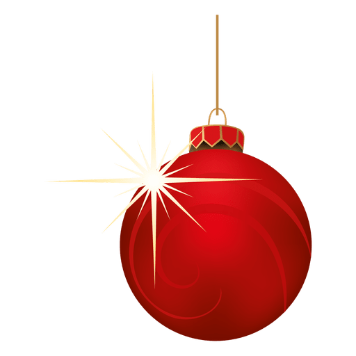 Download Red blinking christmas bauble - Transparent PNG & SVG ...