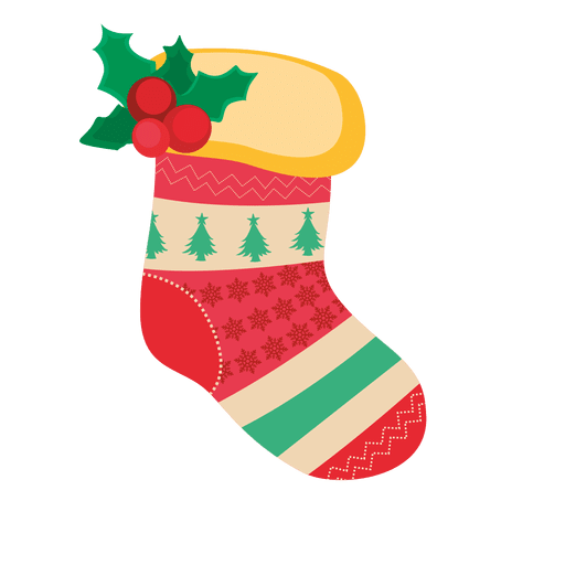 Download Red christmas sock decoration - Transparent PNG & SVG ...