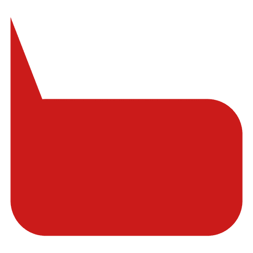 Rotes Dialogfeldsymbol PNG-Design