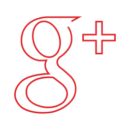 Ícone de linha vermelha do googleplus.svg Desenho PNG