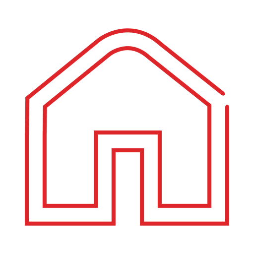 Rote Home Line icon2.svg PNG-Design