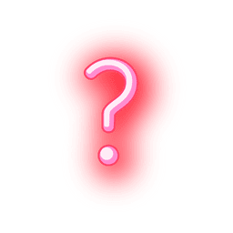 Tipo de letra neon vermelho interrogativo Desenho PNG