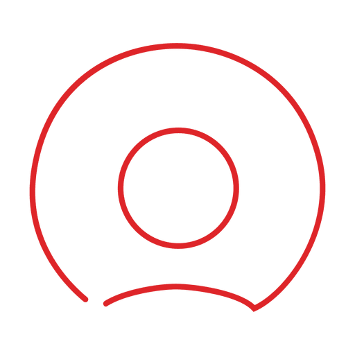 Red odesk line icon.svg PNG Design