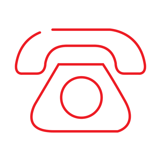 Linha telefônica vermelha icon2.svg Desenho PNG