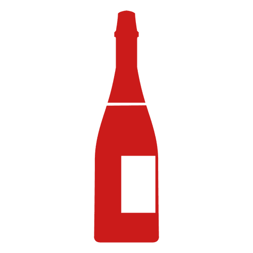 Rotweinflaschen-Symbol PNG-Design