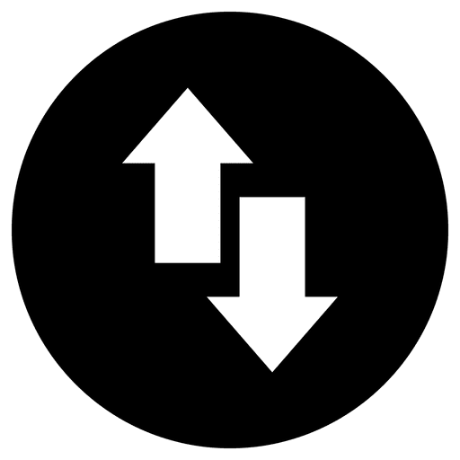 Reload round service icon silhouette