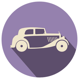 Etiqueta de icono de coche retro Diseño PNG