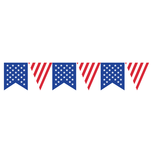 Download Ribbon triangle usa flag bunting - Transparent PNG & SVG ...