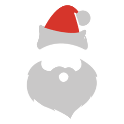 Santa claus facial expression PNG Design