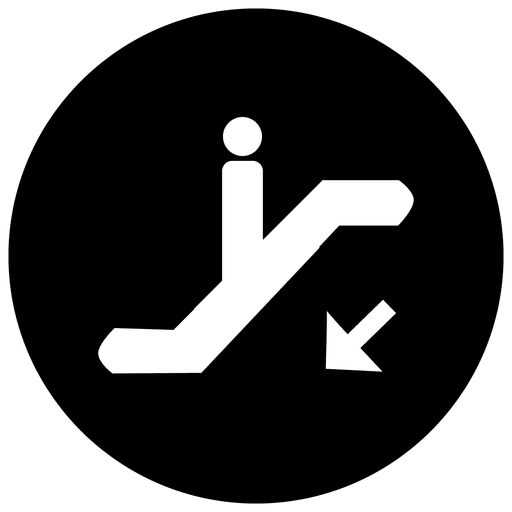Scalator service circle icon