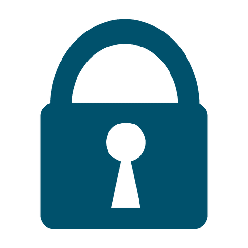 Security lock flat icon PNG Design