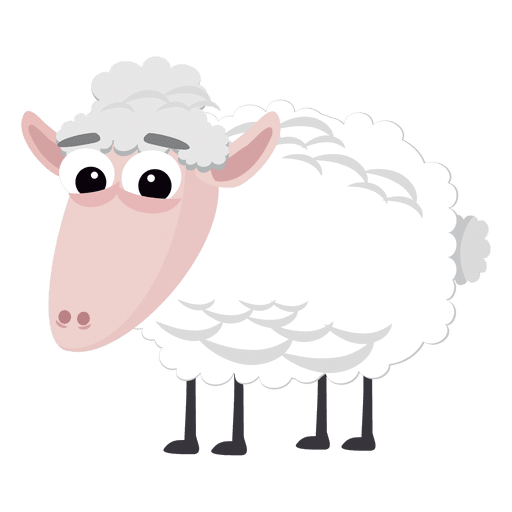 Dibujos animados de ovejas natividad cristiana Diseño PNG
