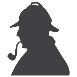 Sherlock holmes silhouette PNG Design Transparent PNG