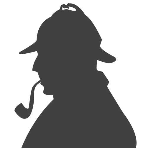 Sherlock holmes silhouette PNG Design